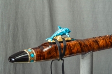 Tasmanian Blackwood Burl Native American Flute, Minor, Low E-4, #L17F
